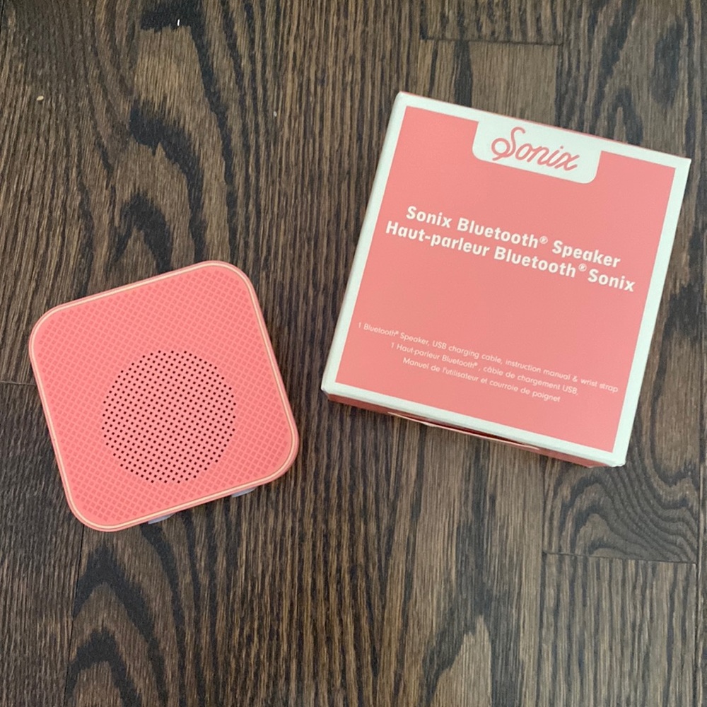 Pink sonix Bluetooth speaker